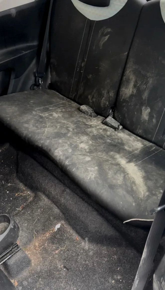 Avant nettoyage auto – état initial du véhicule